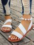 Unifarben PU Sommer Sandale