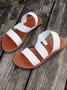 Unifarben PU Sommer Sandale