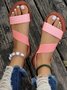 Unifarben PU Sommer Sandale