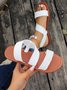 Unifarben PU Sommer Sandale