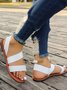 Unifarben PU Sommer Sandale