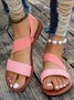 Unifarben PU Sommer Sandale