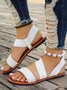 Unifarben PU Sommer Sandale