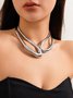 übertrieben Geometrisch Hohl Halsband