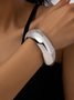 minimalistisch Metall Armreif