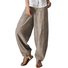 Damen Hose Haremshosen Täglich Ausgehen Lässig Taschennähen Baumwolle Unifarben Frühling/Herbst Hose