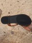 Unifarben Sommer Urlaub Riemchensandalen