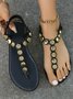 Unifarben Sommer Urlaub Riemchensandalen