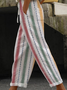 Damen Hose Haremshosen Täglich Ausgehen Lässig Baumwolle Gestreift Frühling/Herbst Hose