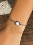 Retro Pendant Verstellbar Türkis Armband