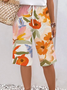Damen Hose Gerade Hosen Täglich Ausgehen Lässig Geblümt Sommer Hose