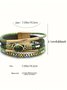 Bohemien Gewebe Leder Kristall Armband