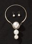 übertrieben Nachgemachte Perle Party Schmuck Set