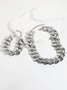 2 Stück/Set übertrieben Kette Schmuck Set