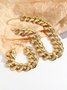 2 Stück/Set übertrieben Kette Schmuck Set