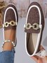 Lässig Alle Jahreszeiten Unifarben Stoff Flache Schuhe