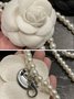 Elegant Kamelie Blume Taille Kette Faux Perlen Halskette
