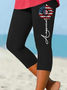 Damen Sonnenblume Lässig Alle Jahreszeiten Lang Leggings