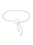 Elegant Kamelie Blume Taille Kette Faux Perlen Halskette