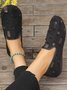 Alle Jahreszeiten Unifarben Segeltuch Lässig Flache Schuhe