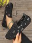 Alle Jahreszeiten Unifarben Segeltuch Lässig Flache Schuhe