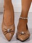 Lässig Alle Jahreszeiten PU Unifarben Flache Schuhe
