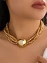 Elegant Perlen mehrschichtig Halskette