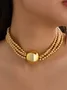 Elegant Perlen mehrschichtig Halskette