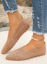 Alle Jahreszeiten Textil Lässig Unifarben Flache Schuhe