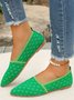 Alle Jahreszeiten Textil Lässig Unifarben Flache Schuhe