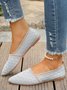 Alle Jahreszeiten Textil Lässig Unifarben Flache Schuhe