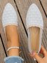 Alle Jahreszeiten Textil Lässig Unifarben Flache Schuhe