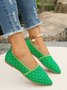 Alle Jahreszeiten Textil Lässig Unifarben Flache Schuhe