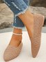 Alle Jahreszeiten Textil Lässig Unifarben Flache Schuhe
