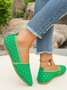 Alle Jahreszeiten Textil Lässig Unifarben Flache Schuhe