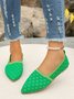 Alle Jahreszeiten Textil Lässig Unifarben Flache Schuhe