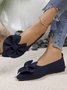 Stoff Alle Jahreszeiten Unifarben Lässig Flache Schuhe