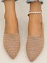 Alle Jahreszeiten Textil Lässig Unifarben Flache Schuhe