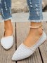 Alle Jahreszeiten Textil Lässig Unifarben Flache Schuhe