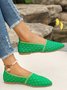 Alle Jahreszeiten Textil Lässig Unifarben Flache Schuhe