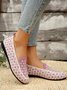 Textil Alle Jahreszeiten Ethnisch Flache Schuhe