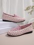 Textil Alle Jahreszeiten Ethnisch Flache Schuhe