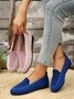 Textil Alle Jahreszeiten Ethnisch Flache Schuhe