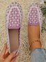 Textil Alle Jahreszeiten Ethnisch Flache Schuhe