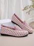 Textil Alle Jahreszeiten Ethnisch Flache Schuhe