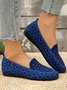Textil Alle Jahreszeiten Ethnisch Flache Schuhe