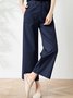 Damen Unifarben Lang Hose Lässig Frühling/Herbst Hose