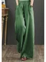 Damen Unifarben Lang Hose Lässig Frühling/Herbst Hose