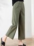 Damen Unifarben Lang Hose Lässig Frühling/Herbst Hose