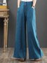 Damen Unifarben Lang Hose Lässig Frühling/Herbst Hose